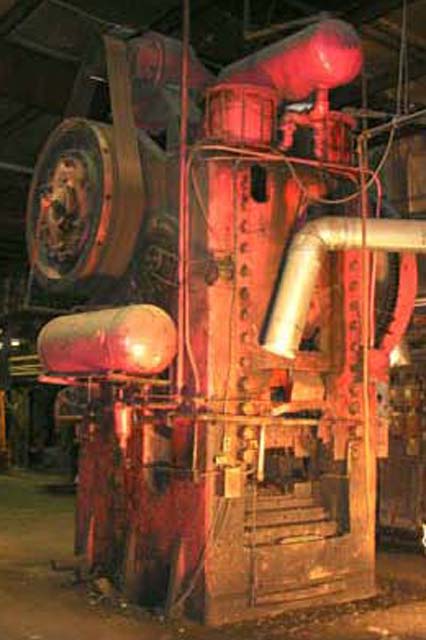 1600 Ton AJAX Forging Press, 8 Str, 39 x 36 Bed, 19 x 17 Die Pocket