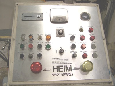 200 Ton HEIM SSDC Press, 8 Str, 26 SH, 78 LR x 42 FB Bed, 50 - 70 SPM, 30 HP
