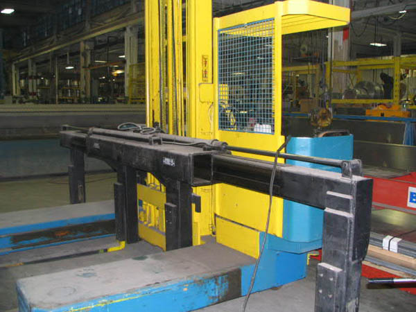 10200 Lb., BAUMANN, Side Loader, 130 Lift, Outside Forks 9-1/2' to 20' Wide