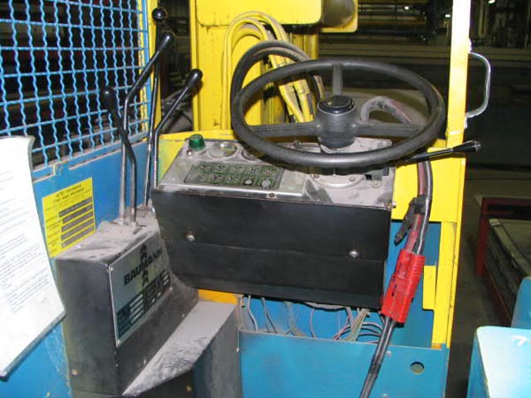 10200 Lb., BAUMANN, Side Loader, 130 Lift, Outside Forks 9-1/2' to 20' Wide