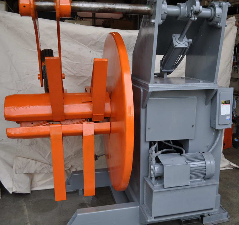 6,000 Lb ASL #1000 Motorized Uncoiler, 36 Width, 16 to 20 ID, 72 OD