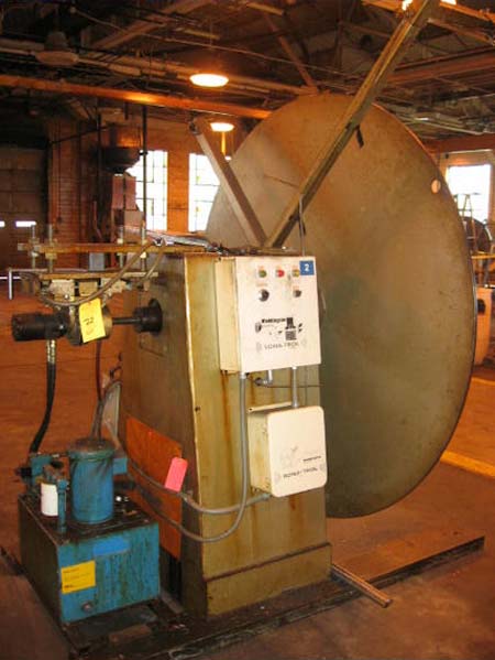 4,000 Lb JACO #JVRE-4016 Motorized Uncoiler, 16 Mandrel, 13 to 17 ID, 72 OD