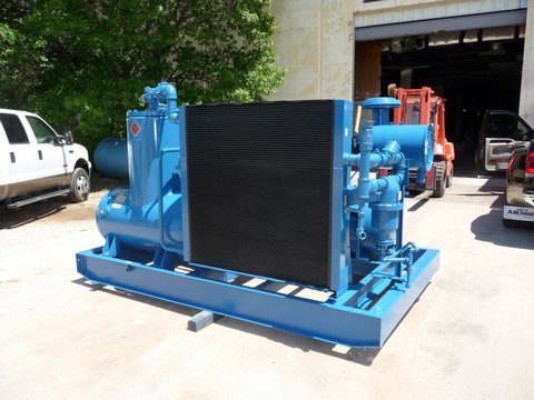 1500 CFM, 125 PSIG QUINCY #QSI-1500 Air Compressor, Air Cooled, 350 HP, 2001