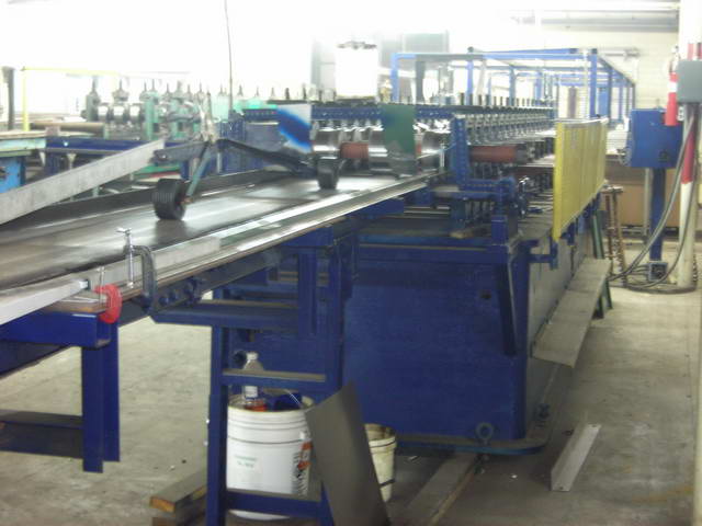 16 STND ASC Standing Seam House Panel Line, 1 x 16 Panel, 32' Stacker