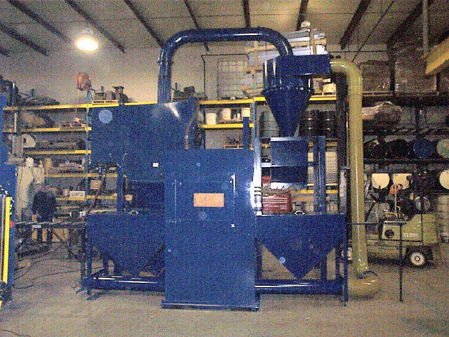SURFACE BLASTING INC Parts Finishing System, 4 W x 4 H Max, (5) Nozzles