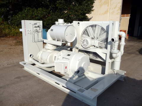 600 CFM, 125 PSIG GARDNER DENVER #EAU 99K Air Compressor, Air Cooled, 150 HP
