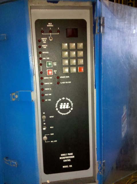 45 KVA (50% Duty Cycle) A.I.I. Butt Welder, 440 Volt, 1/4 to 5/8 MS Rd Wire