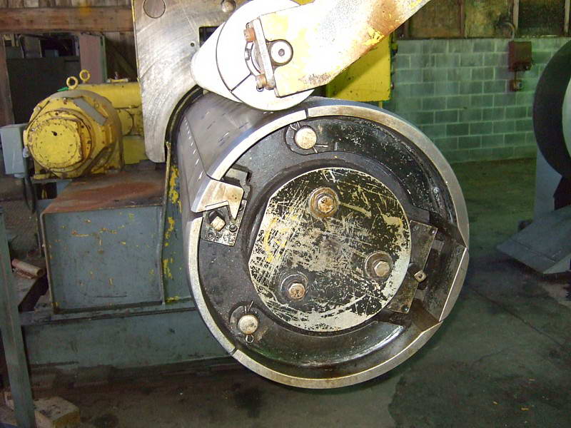 40,000 Lb MCKAY Recoiler, 20 Dia x 64.5 Face Drum, Hyd Push-Off, 75 HP