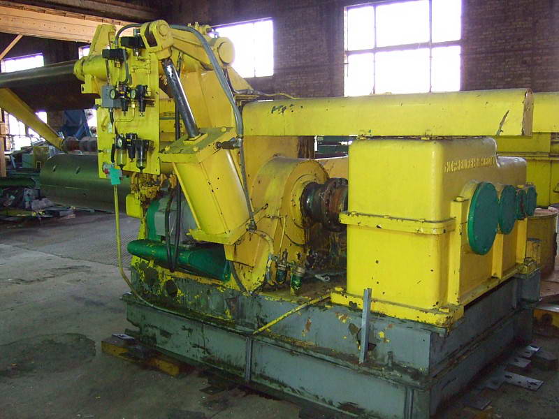 40,000 Lb MCKAY Recoiler, 20 Dia x 64.5 Face Drum, Hyd Push-Off, 75 HP