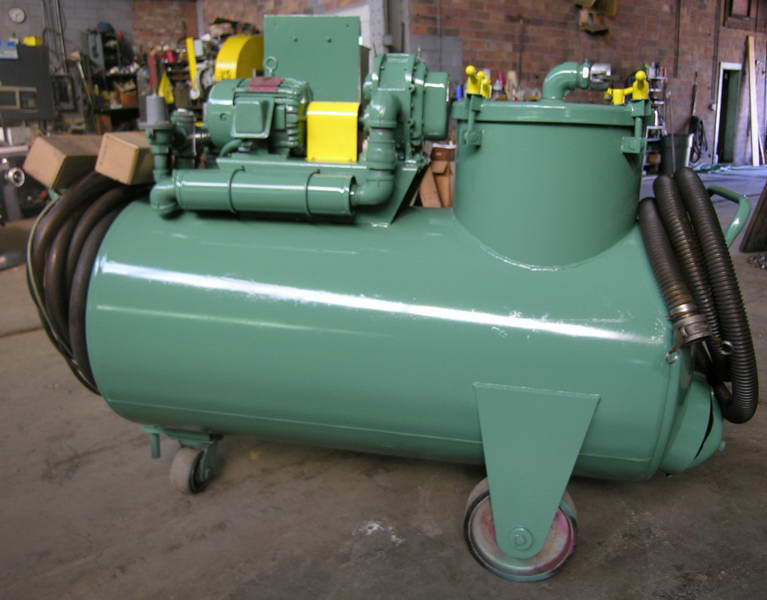 Portable Sump Sucker, 200 Gallon, 5 HP Motor With Universal Silencer