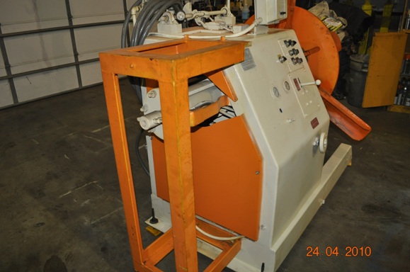 6,000 Lb AMERICAN STEEL LINE #1000 Motorized Uncoiler, 17 to 21 ID, 60 OD