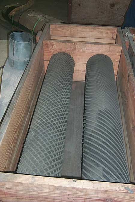 51 CEMCO #URR-4252-MD Double Sided Belt Grinder, (2) Heads Per Side
