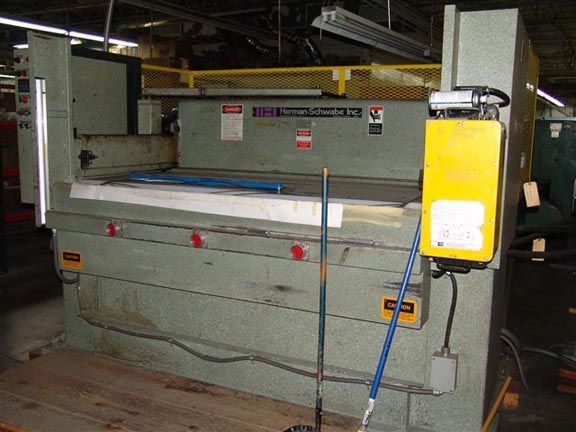 110 Ton SCHWABE No. RH-110 HYDRAULIC DIE CUTTING MACHINE, 1987,