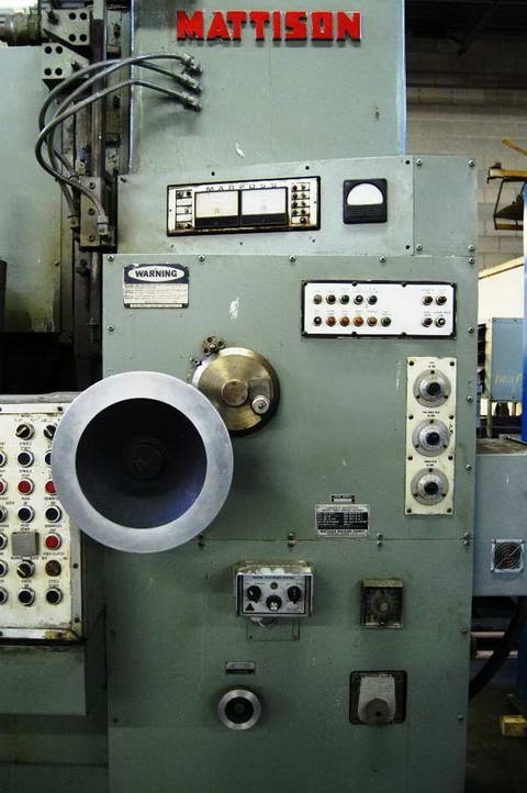 48 MATTISON #24 Rotary Surface Grinder, 56 Inside Guard, 24 Wheel, 100 HP