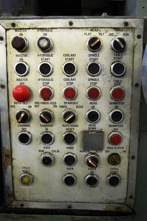 48 MATTISON #24 Rotary Surface Grinder, 56 Inside Guard, 24 Wheel, 100 HP