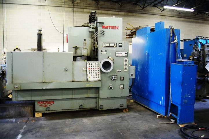48 MATTISON #24 Rotary Surface Grinder, 56 Inside Guard, 24 Wheel, 100 HP