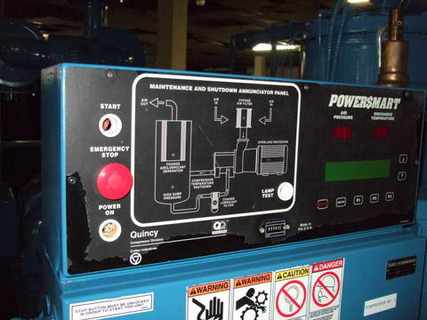 1500 CFM, 100 PSIG QUINCY #QSI-1500 Air Compressor, Air Cooled, 300 HP