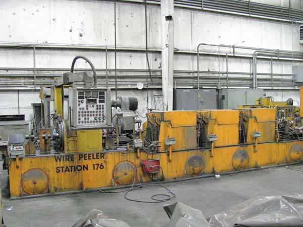 1 1/2 HETRAN No. WS-15 COIL TO COIL ROD & WIRE PEELING/SHAVING LINE, 1993,