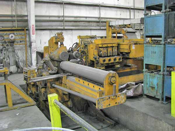 1 1/2 HETRAN MODEL #WS-15 COIL TO COIL ROD & WIRE PEELING/SHAVING LINE, 1993