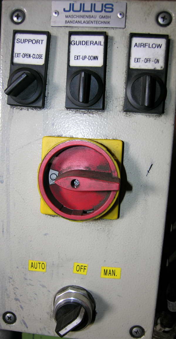 JULIUS Model UNO-300 Coil Edge Preparation Machine, 11.8 Width Capacity