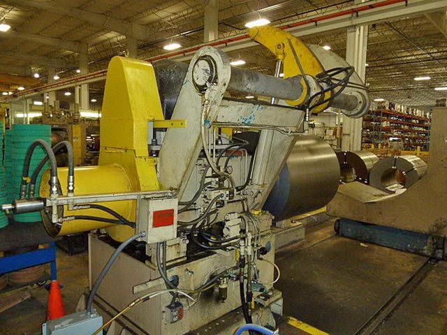 20,000 Lb BRANER Uncoiler, 16 to 20 ID, 72 OD, 52 Width