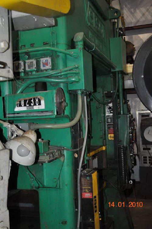 100 Ton VERSON SSDC Press, 4 Str, 16 SH, 54 x 36 Bed, 45 to 90 SPM