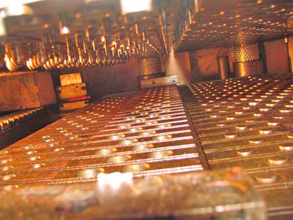 FIN DIE, 1/2 x 1.25 x 1.25 BURR OAK, Staggered 30 Row w/Waffle & Ripple Edge