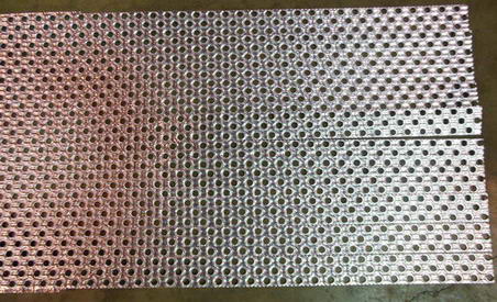 FIN DIE, BURR OAK, .375 x 1 x .625 Pattern, 8 to 20 Fins/Inch, 30 Row Ribbon Die
