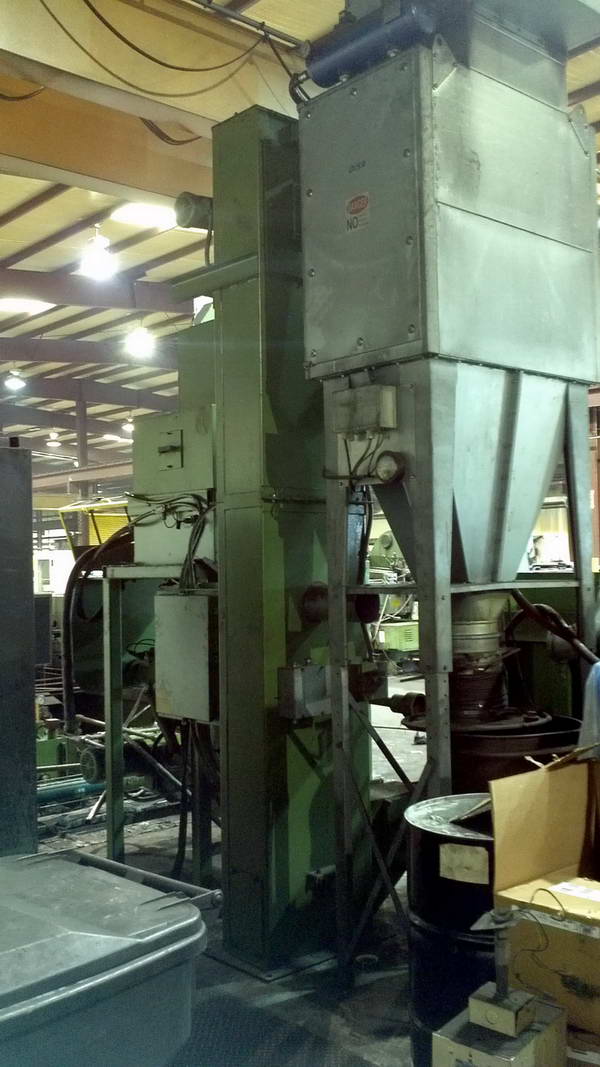 Inline, GOFF Shot Blast, 1 Dia Max, Dust Collector, (4) 40 HP Wheels