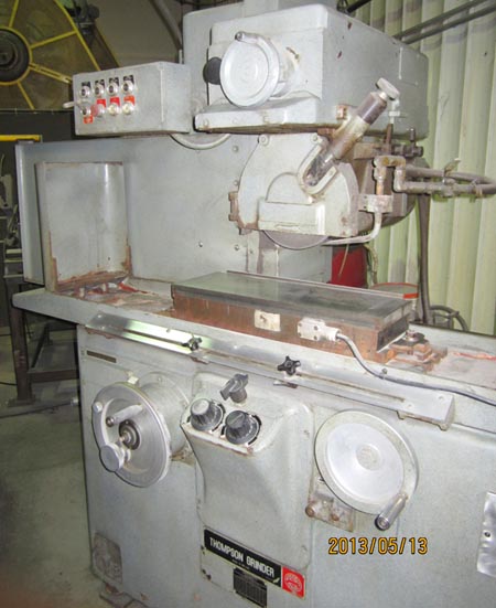 8 x 24 THOMPSON 2F Horiz Surface Grinder, 12 Under Wheel, Dresser, 3 HP Spdl