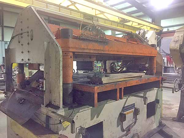 80 Ton BARDBURY Cut-Off Press, 1 Str, 27 SH, 5 Adj, 70 FB x 90 LR Bed