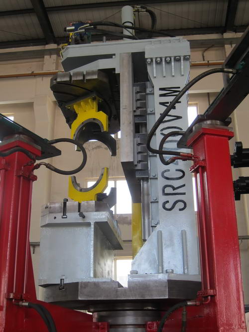 Pipe Finishing and/or Threading of Large Dia 90 Degree Pipe Connections