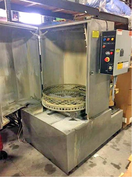 31 Dia x 36 H JRI SS Front Load Table Type Parts Washer, 1,000 Lb Max Weight