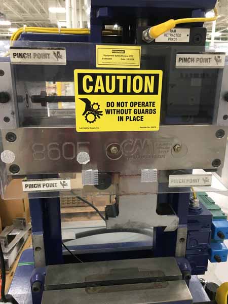 COLUMBIA MARKING TOOLS 860 Roll Stamp Marking Machine, 3-1/2 Roll Str, Like New