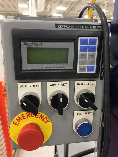 COLUMBIA MARKING TOOLS 860 Roll Stamp Marking Machine, 3-1/2 Roll Str, Like New