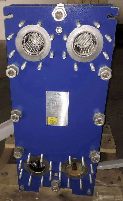 66.3 S.F. ALFA LAVAL Gasketed Plate & Frame Heat Exchanger, Unused, 2013
