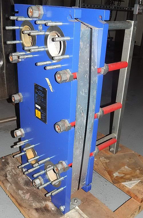 66.3 S.F. ALFA LAVAL Gasketed Plate & Frame Heat Exchanger, Unused, 2013