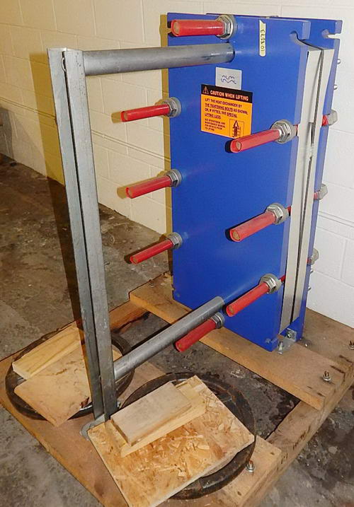 66.3 S.F. ALFA LAVAL Gasketed Plate & Frame Heat Exchanger, Unused, 2013