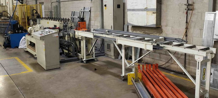 10-Stand SMACO Roll Forming Line, 1.37 Spdl, 8 Width, 4 Vertical