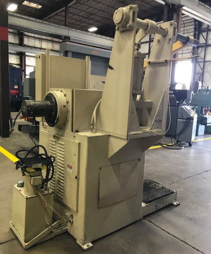 10,000 Lb AIR FEED Motorized Uncoiler, 20 to 24 ID, 96 OD, 30 Width