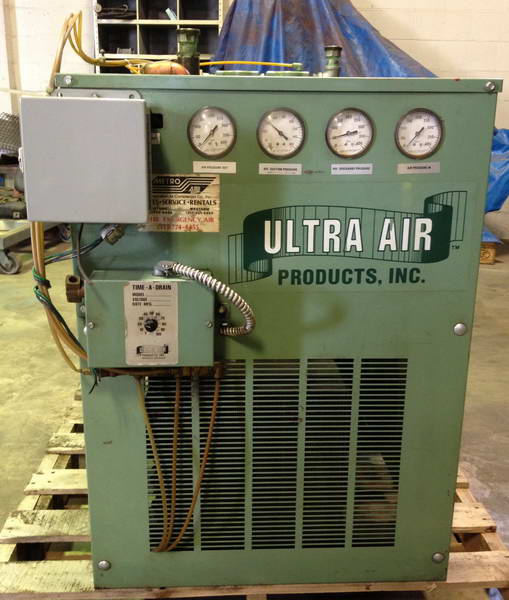 140 CFM, 500 PSI ULTRA AIR Refrigerated Air Dryer, Adj Timer for Auto Draining