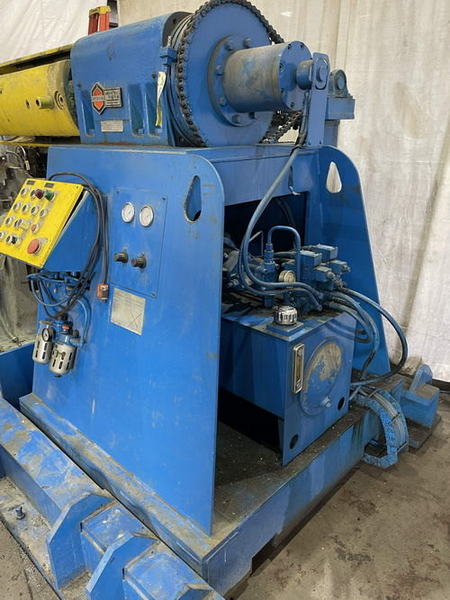 20,000 Lb GIFFORD HILL Uncoiler, 17 to 22 ID, 72 OD, 48 Width, Coil Car