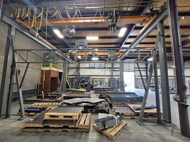 3 / 5 Ton KONE Self-Supporting Crane System w/(2) Independent Bridges, 20' Span