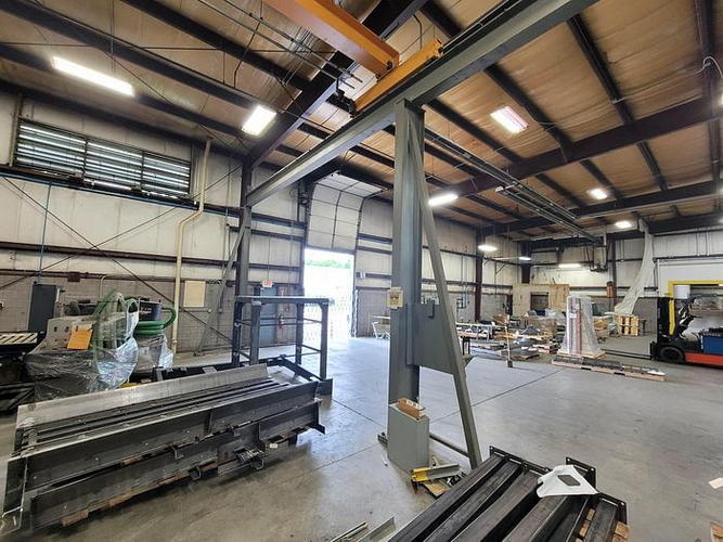 3 / 5 Ton KONE Self-Supporting Crane System w/(2) Independent Bridges, 20' Span
