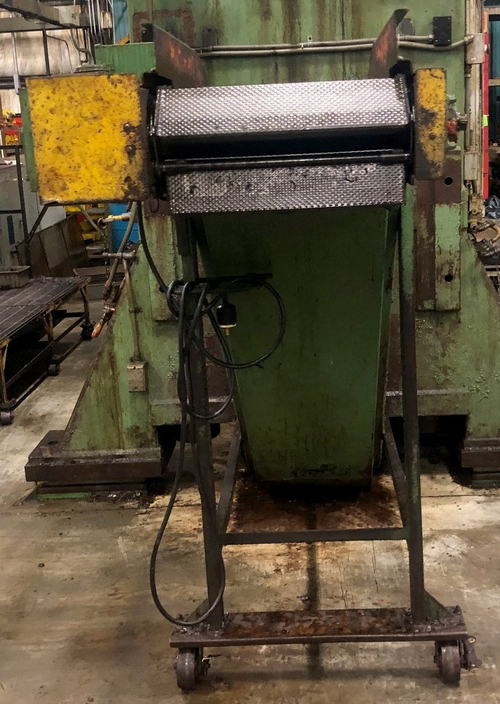 16 x 14' PRAB Scrap Conveyor, 8' Base Leg, 74 Rise, 2' Discharge