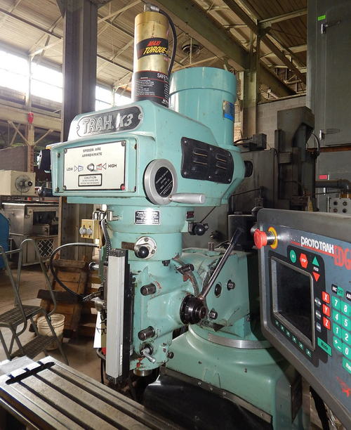 Trak K3-E SOUTHWESTERN INDUSTRIES Vertical Mill, 50 x 10 Bed, 750 Table Cap