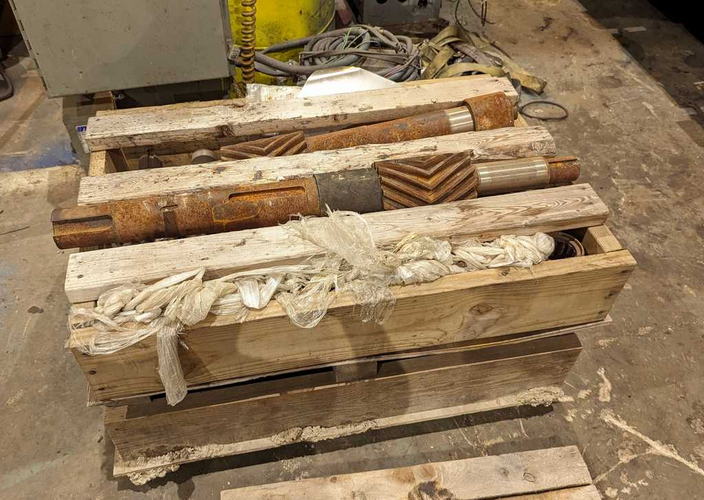 75 x .375 MESTA Leveler, 9 Over 8, (3) Flights of Backups, 150 HP