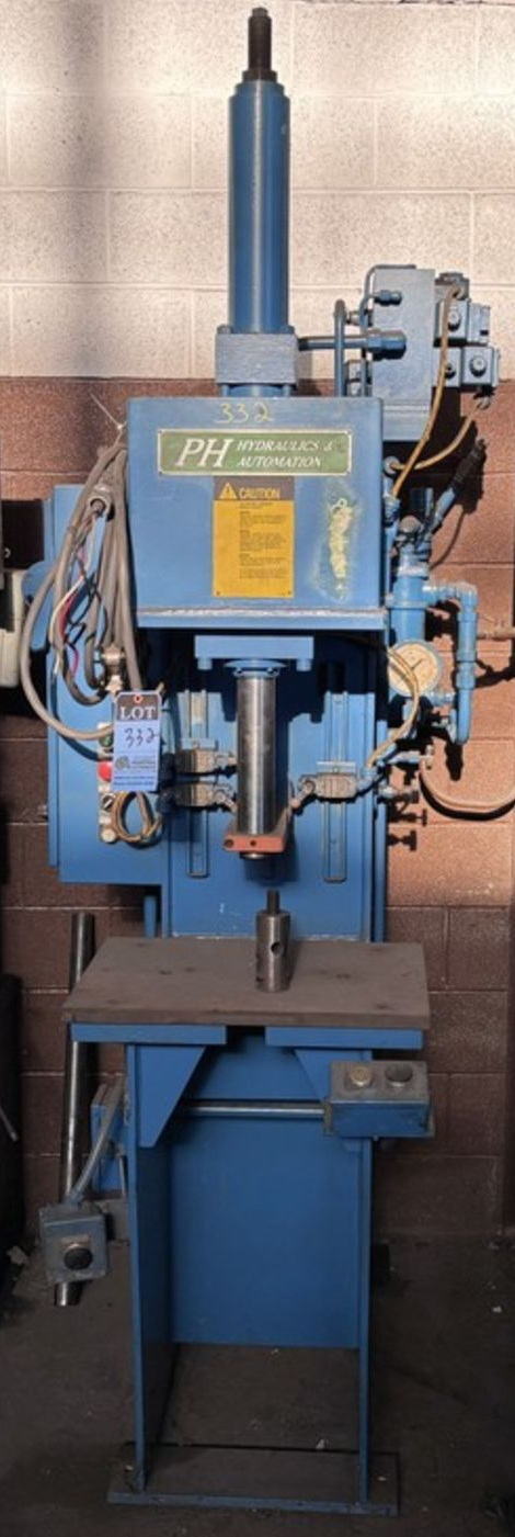 12 Ton PH Model OGM-12 Hydraulic Press, 17-1/2 x 23 Table