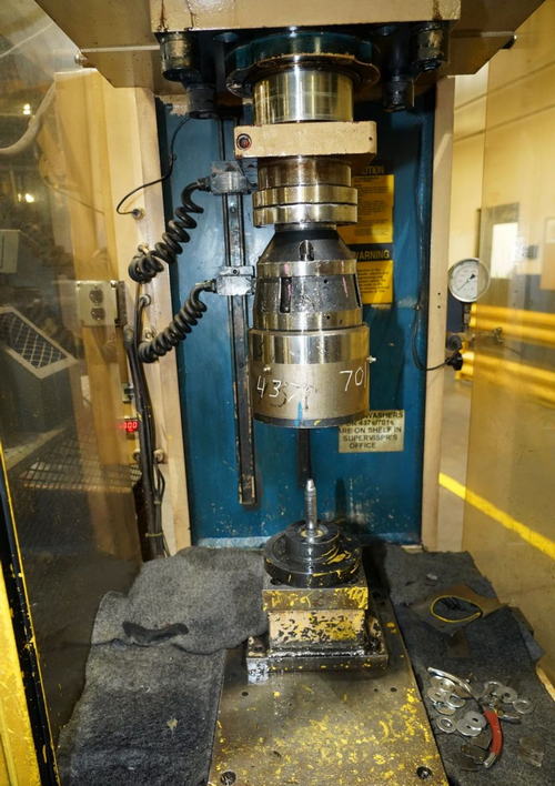 50 Ton PH Hyd Gap Frame Press, 24 Str, 30 Dylt, 30 x 27 Bed, 20 HP