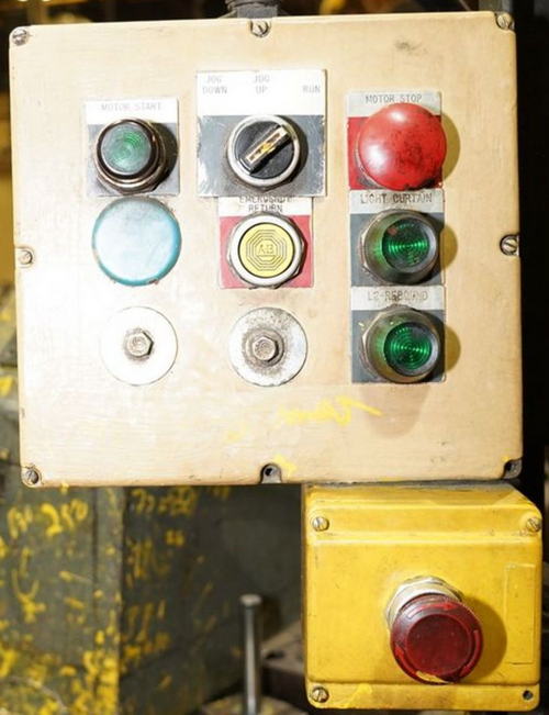 50 Ton PH Hyd Gap Frame Press, 24 Str, 30 Dylt, 30 x 27 Bed, 20 HP